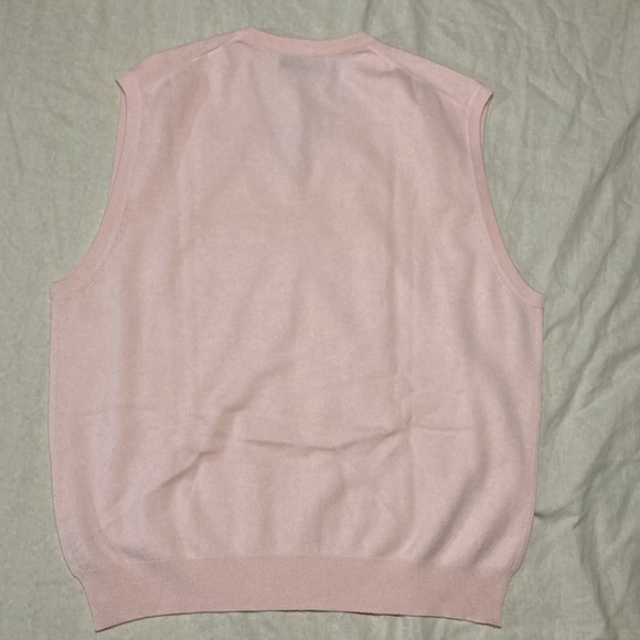 Fairway & Greene 100% Cashmere Pink Sweater Vest - Picture 2 of 9